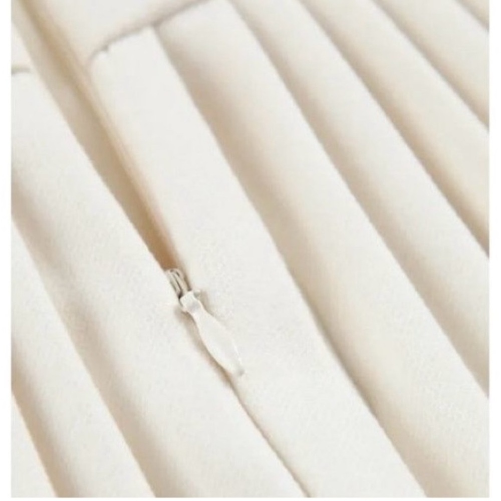 NWT Commense Ivory/Off White Golden Button Pleated Mini Skirt/Skort - XL - Picture 4 of 13